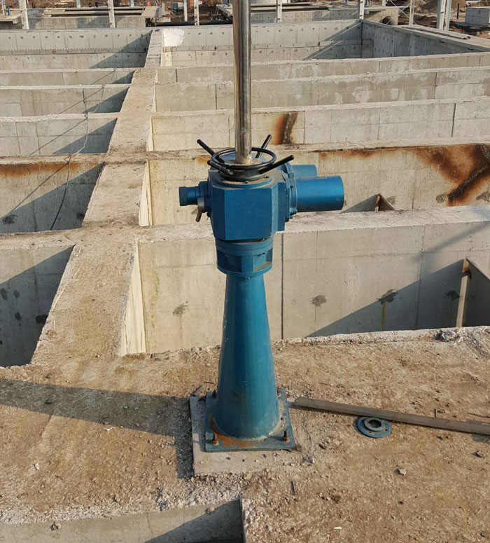The using site of electric actuator installation (Baoding Hebei) 